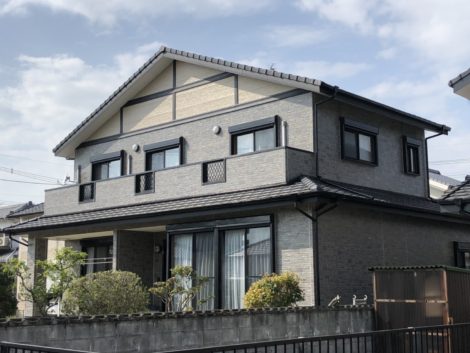 福岡県柳川市下宮永町Ｋ様邸　外壁塗装工事　無機ハイブリッドチタンガード